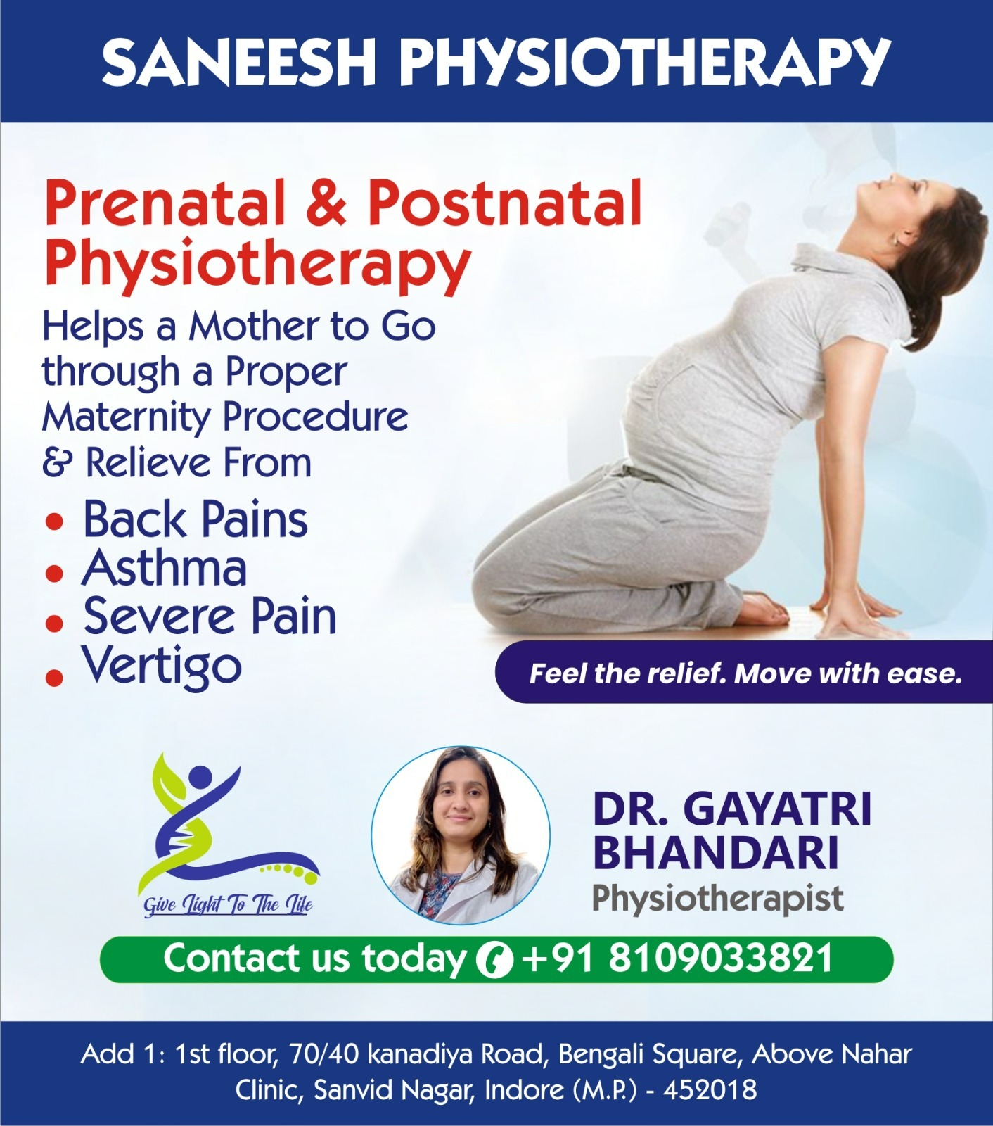 Prenatal and Postnatal Physiotherapy in Indore